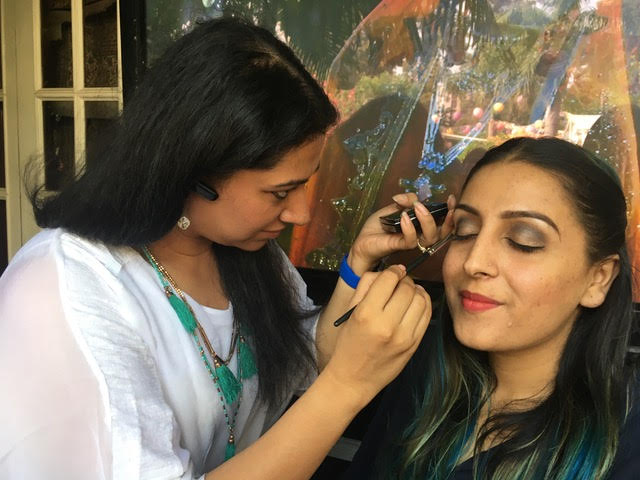 Tanvi KG during Eye Makeup Class at Chandigarh