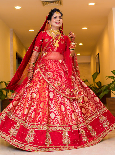 Bridal Dress Makeup | Tanvi KG Makeup