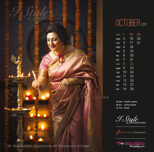 IStyle Makeovers Calendar October 2017 IStyle Makeovers Calendar October 2017